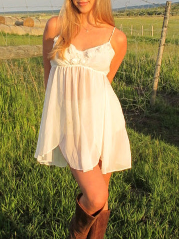 White flower top/dress