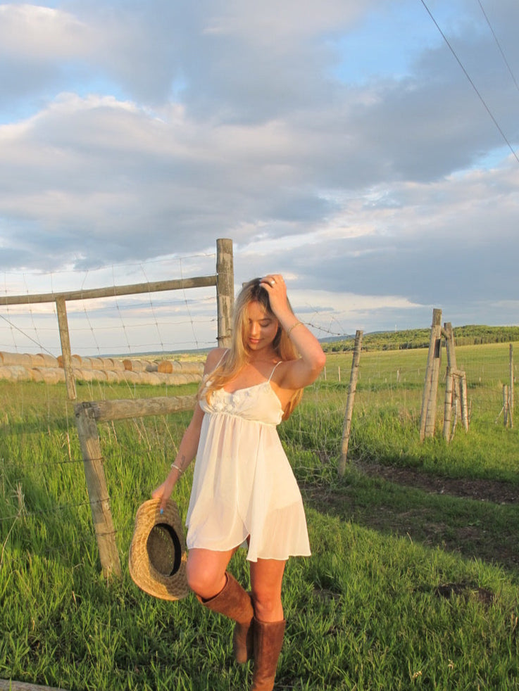 White flower top/dress