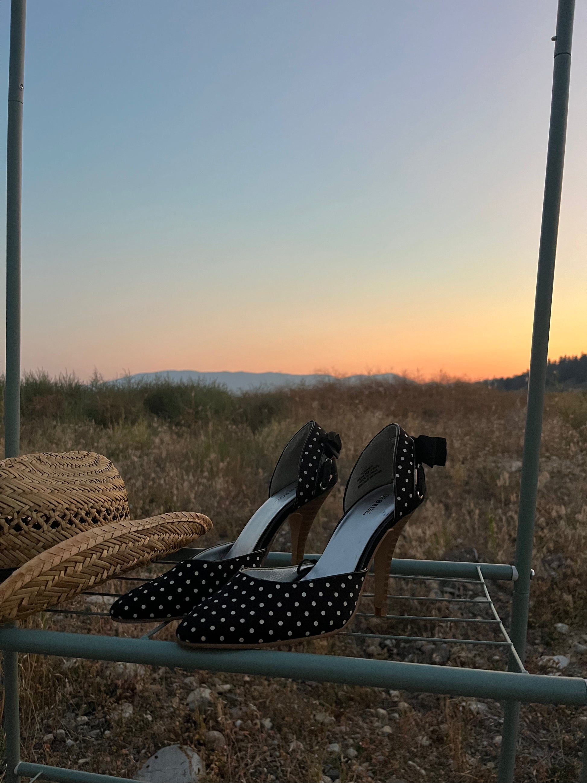 Polka dot heels